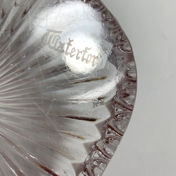 Elegant Waterford Crystal Heart-Shaped Ribbed Paperweight Clear Glass VTG 90s - Picture 7 of 7